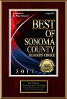 Best of Sonoma County 2017 award